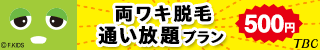 両ワキ脱毛