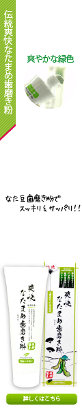 伝統爽快なたまめ歯磨き粉
