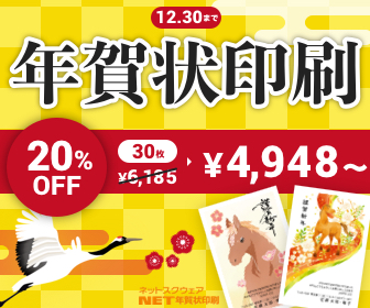 ネットスクウェアの年賀状で出産報告はどう 安いがシンプルでいいじゃん